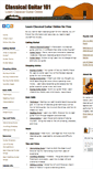 Mobile Screenshot of classicalguitar101.org